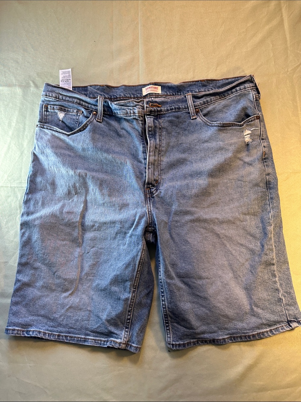 Signature by Levi Strauss Men's Blue Denim Jean Shorts